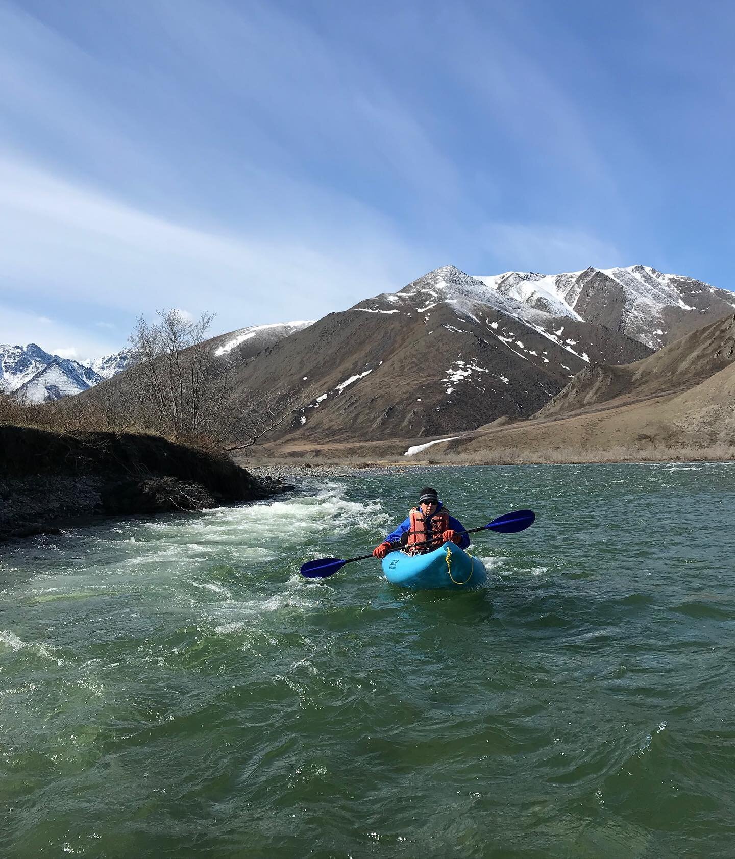 I'm flying solo today boys!" 
#kongakut #kongakutriver #ANWR #arcticnationalwildliferefuge #hiking #alaskahiking #fishing #alaskafishing #trout #troutfishing #troutunlimited #alaska #ouzel #ouzelexpeditions #riverrafting #alaskariverrafting
